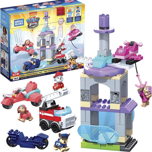 Mega Bloks Paw Patrol Ride & Rescue Vehicle Pack 87τμχ (HFC18)