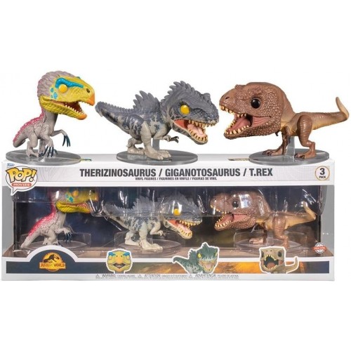 Funko Pop! Jurassic World Dominion: Dinosaur 3-Pack Exclusive (3)