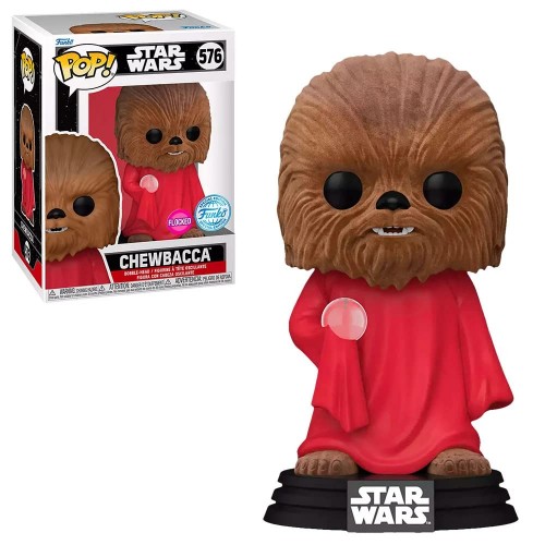 Funko Pop! Disney Star Wars Chewbacca with Robe (Flocked) Bobble-Head Special Edition (576)