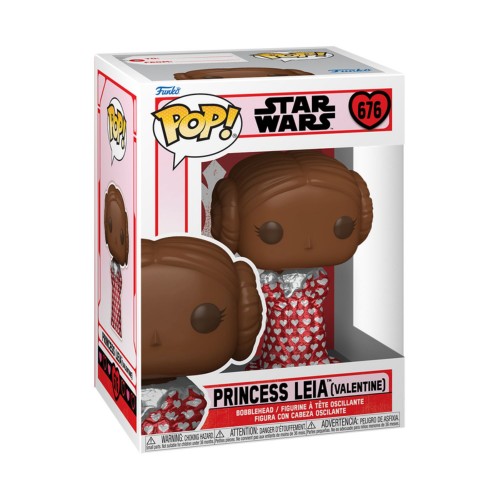 Funko Pop! Disney: Star Wars Valentine's Day 2024 - Princess Leia (Valentine Chocolate) (676)