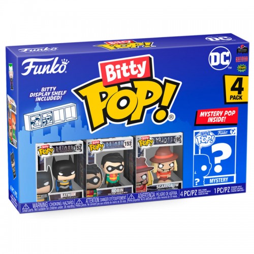 Funko Bitty Pop! DC Comics Batman, Robin, Scarecrow & Mystery (71311)