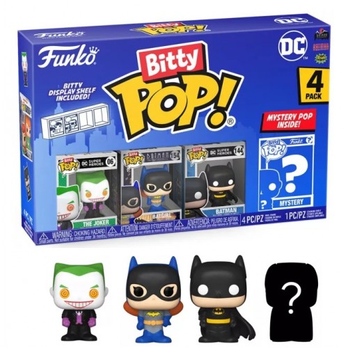 Funko Bitty Pop! DC Comics The Joker, Batgirl, Batman & Mystery (71312)