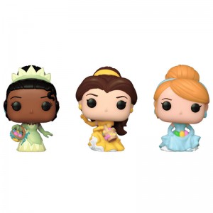 Funko Carrot Pocket Pop! Disney Princess Cinderella, Tiana, Bella (76443)