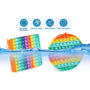 Pop Bubble Fidget Κύκλος Rainbow 20X20cm (11290082)
