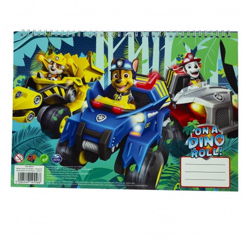 GIM Μπλοκ Ζωγραφικής με Αυτοκόλλητα Paw Patrol (334-38416)