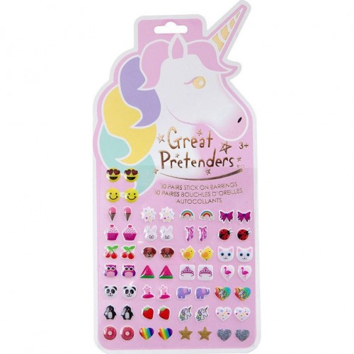 Great Pretenders Σκουλαρίκια Αυτοκόλλητα Unicorn (87503)