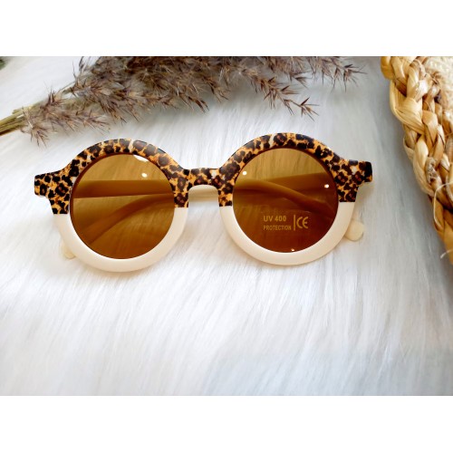 Happy By Lies Γυαλιά Ηλίου Retro Kids Leopard Cream UV400 1-8y (22089)