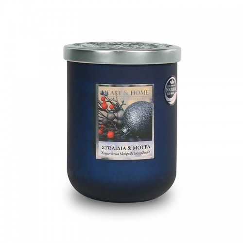 Heart and Home Κερί Μεγάλο  Στολίδια και Μούρα 320g (C01190426)