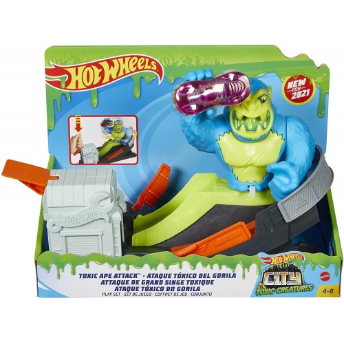 Hot Wheels City Πίστες με Τέρατα Toxic Ape Attack (GTT66/FNB05)