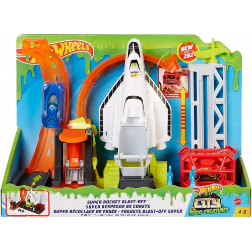 Hot Wheels Πίστες City Super Rocket Blast-Off (GTT75/FNB15)