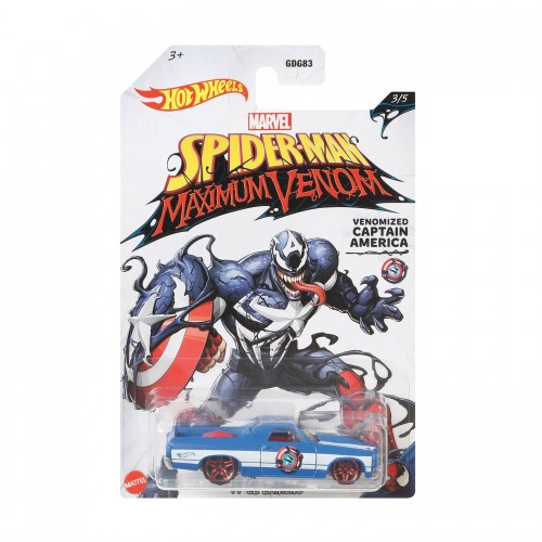 Hot Wheels Marvel Spiderman Venomized Captain America (GJV26/GDG83)