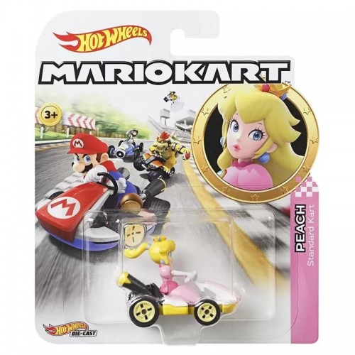 Hot Wheels Αυτοκινητάκια Mario Kart Princess Peach (GBG28/GBG25)