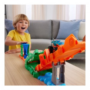 Hot Wheels Πίστα Monster Trucks Crocodile Crash Challenge (JJN45)
