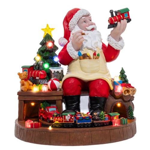 Χριστουγεννιάτικο Εργαστήρι Άη Βασίλη με Τρενάκι με Ρεύμα (86381) Χριστουγεννιάτικο Εργαστήρι Άη Βασίλη με Τρενάκι με Ρεύμα (86381)