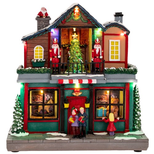 Χριστουγεννιάτικο Gift Shop με Κίνηση με Ρεύμα (90750)