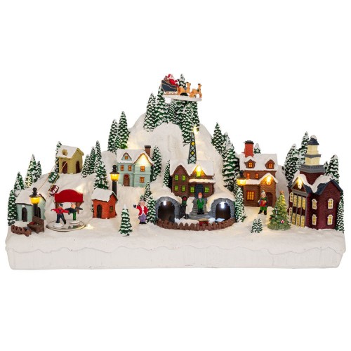 Χριστουγεννιάτικο Φωτιζόμενο Χωριό με Τρένο που Κινείται με Ρεύμα (90754) Χριστουγεννιάτικο Φωτιζόμενο Χωριό με Τρένο που Κινείται με Ρεύμα (90754)