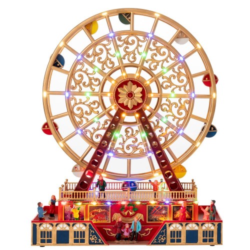 Χριστουγεννιάτικη Ρόδα Λούνα Παρκ με Φως και Κίνηση με Ρεύμα (90756)