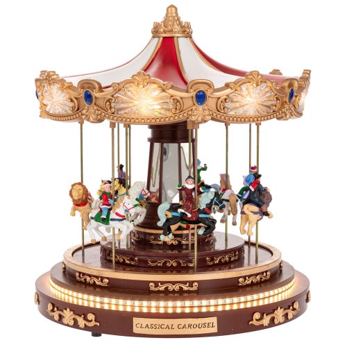 Χριστουγεννιάτικο Καρουζέλ με Φως και Κίνηση με Ρεύμα (90758)