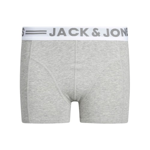 Jack and Jones Junior Εσώρουχα Σετ3 Λευκό Γκρι Μαύρο (12149293)