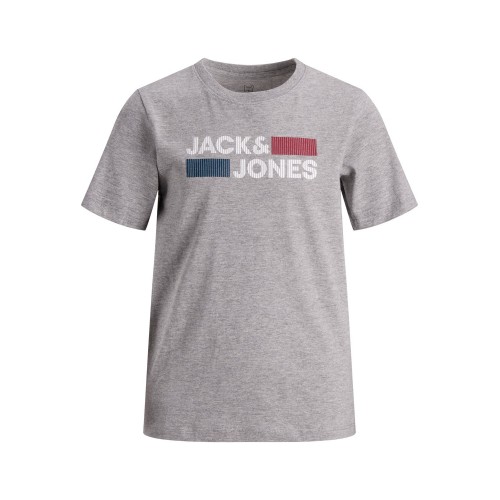 Jack and Jones Junior T-Shirt Logo Light Grey (12152730)