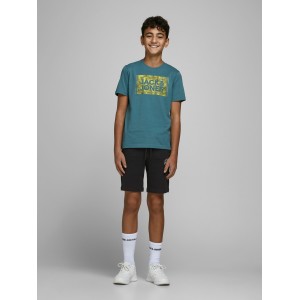 Jack and Jones Junior Βερμούδα Βαμβακερή Black (12165944)