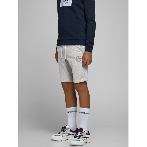 Jack and Jones Junior Βερμούδα Βαμβακερή Light Grey Melange (12165944)