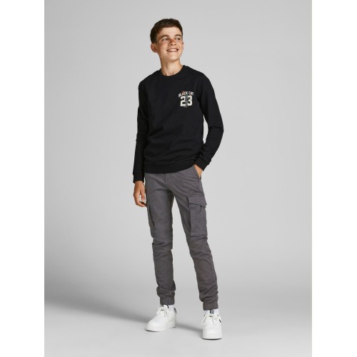 Jack and Jones Junior Παντελόνι Asphalt (12199991)