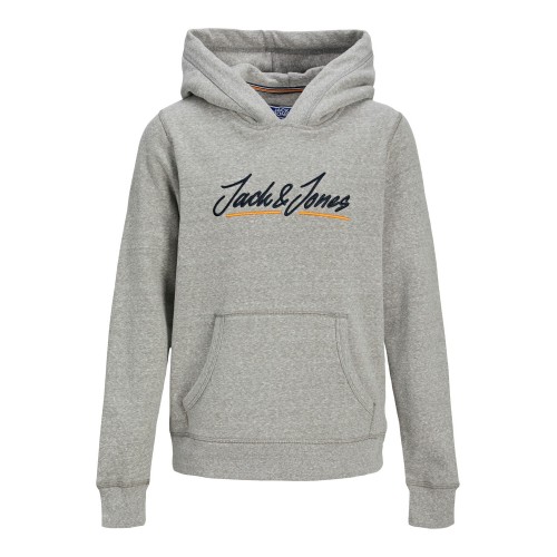 Jack and Jones Junior Φούτερ Hood Light Grey Melange (12205797)