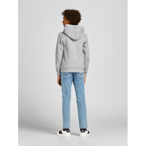 Jack and Jones Junior Φούτερ Hood Light Grey Melange (12205797)