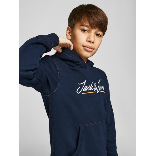 Jack and Jones Junior Φούτερ Hood Navy Blazer Solid (12205797)