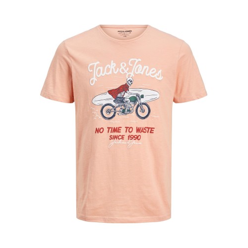 Jack and Jones Junior T-Shirt Jorvenice Bones Coral Pink (12212512)