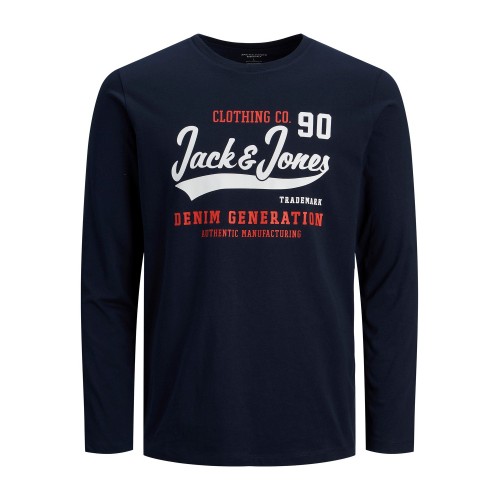Jack and Jones Junior T-Shirt Long Sleeve LS O-Neck Navy Blazer (12213080)