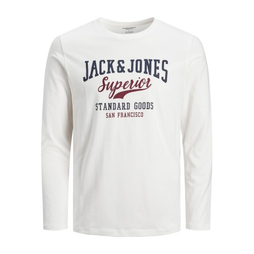 Jack and Jones Junior T-Shirt Long Sleeve LS O-Neck Cloud Dancer (12213080)