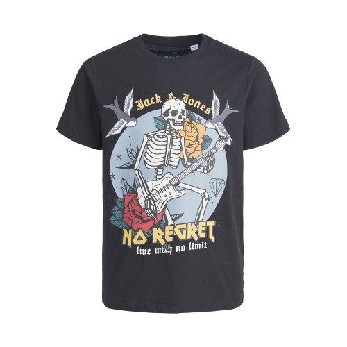 Jack and Jones Junior T-Shirt Skull Black (12213337)