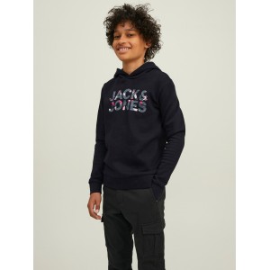 Jack and Jones Junior Φούτερ Hooded Soldier Black (12213338)