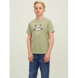 Jack and Jones Junior T-Shirt SummerDog Oil Green (12213554)