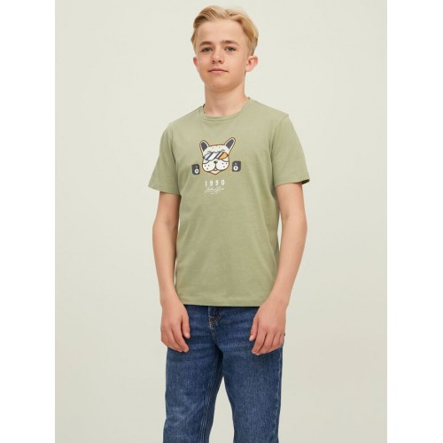 Jack and Jones Junior T-Shirt SummerDog Oil Green (12213554)