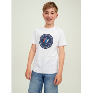 Jack and Jones Junior T-Shirt Logo Bright White (12216508)