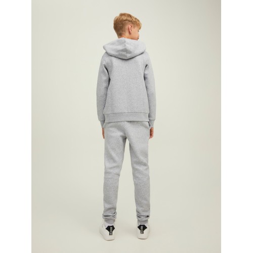 Jack and Jones Junior Φούτερ Φερμουάρ Light Grey (12218049)