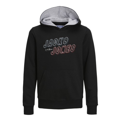 Jack and Jones Junior Φούτερ Hooded Black (12219582)