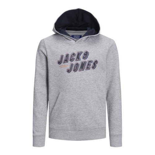 Jack and Jones Junior Φούτερ Hooded Grey (12219582)