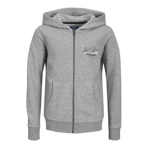 Jack and Jones Junior Ζακέτα Φερμουάρ Light Grey (12224236)