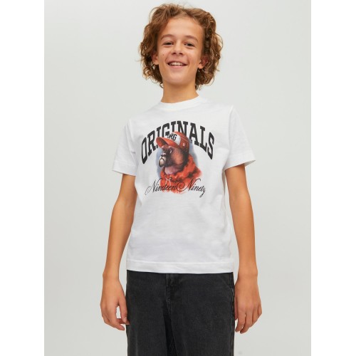 Jack and Jones Junior T-Shirt Dog Bright White (12230747)