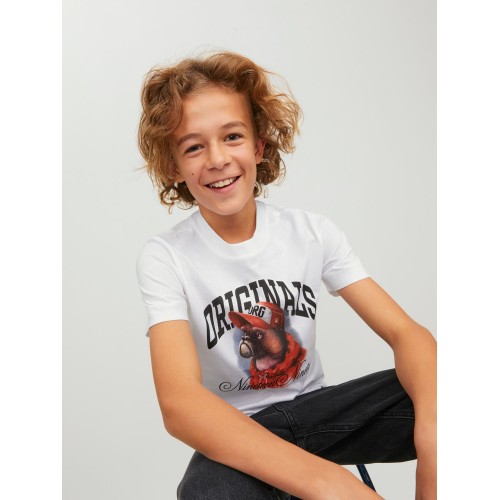 Jack and Jones Junior T-Shirt Dog Bright White (12230747)