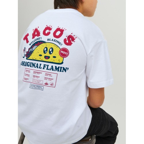 Jack and Jones Junior T-Shirt Tacos White (12237939)