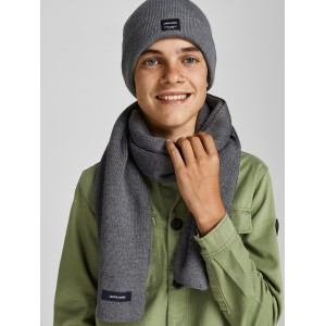 Jack and Jones Junior Κασκόλ Μαύρο (12160353)