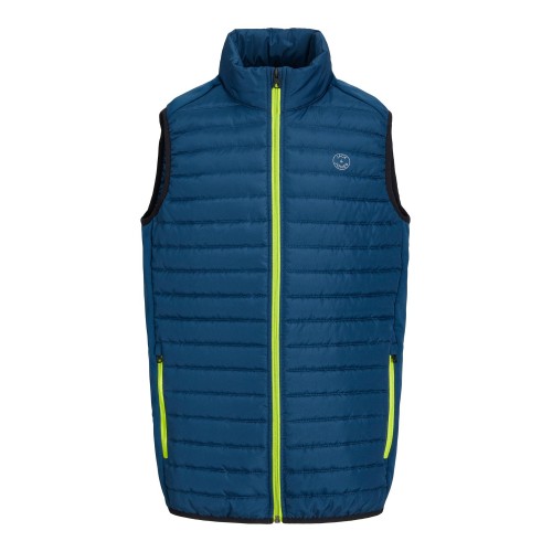 Jack and Jones Junior Μπουφάν Αμάνικο English Blue Wild Lime (12200792)