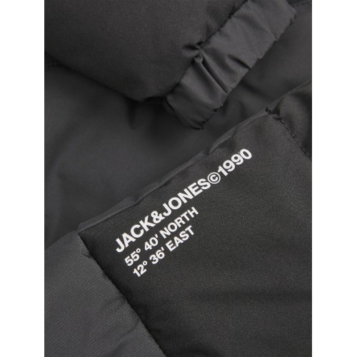 Jack and Jones Junior Μπουφάν Blocking Puffer Μαύρο (12236575)
