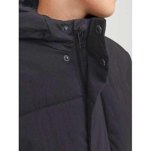 Jack and Jones Junior Μπουφάν Blocking Puffer Μαύρο (12236575)