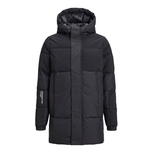 Jack and Jones Junior Μπουφάν Blocking Puffer Μαύρο (12236575)